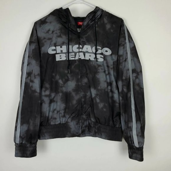 Mitchell & Ness Chicago Bears NFL Reflective Womens Jacket‎ M Medium Dk Grey NWT - Picture 2 of 9